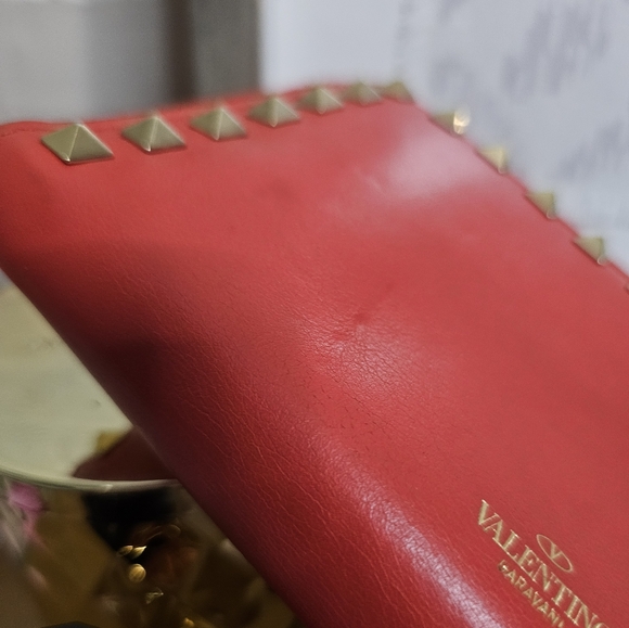 Valentino Long Rockstud Zip Around Wallet AUTHENTIC - Picture 16 of 16